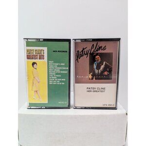 Vintage Patsy Cline Cassette Tapes Greatest Hits 1971 & Greatest Hits 1982